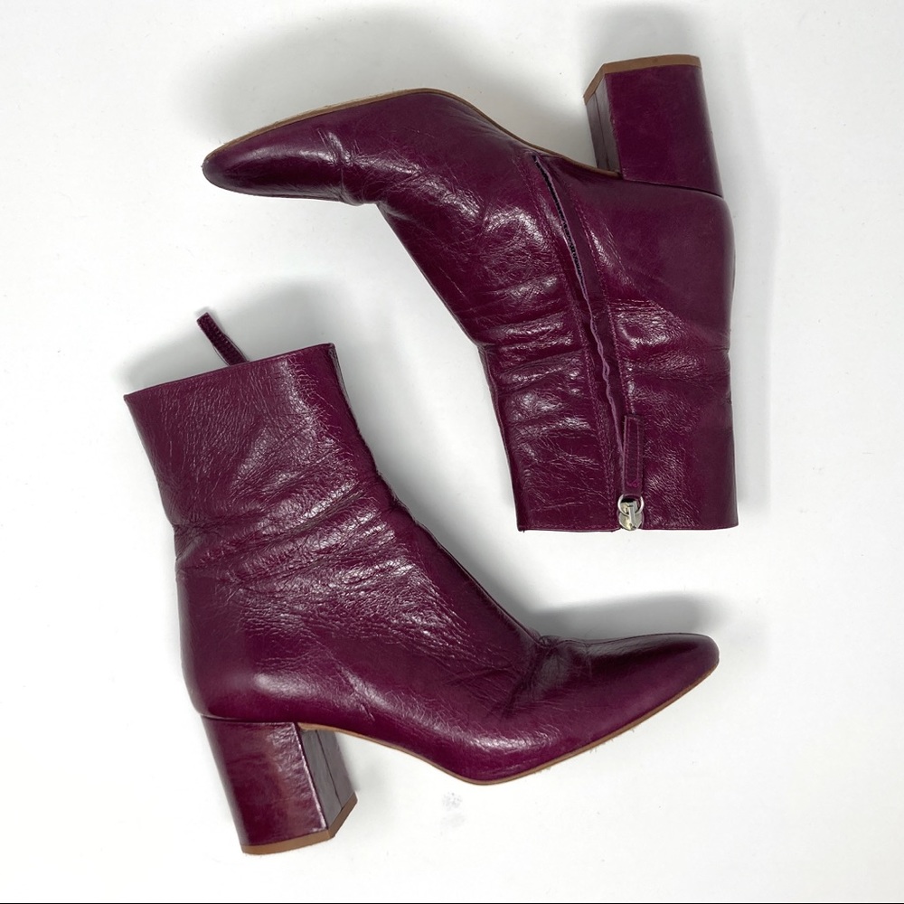 Zara Leather Ankle Boots